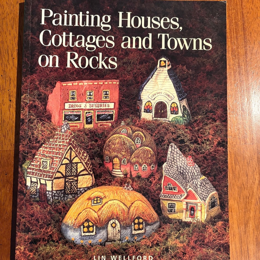 Painting Rocks Art Instruction Craft Book Houses Cottages Towns Paperback